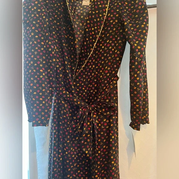 🔥🔥🔥Christian Dior Vintage Loungewear Floral Print Long Dress Size: M NWT - Picture 2 of 5